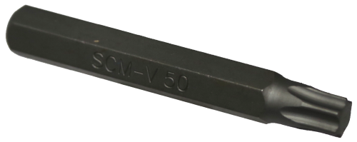 T50 Torx-r x 10mm Hex Bit (75mm) T&E Tools T5550