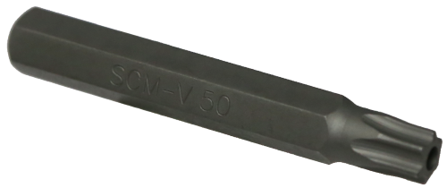 T50 Tamper Torx 10mm Hex x 75mm Long T&E Tools T5850