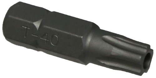 T40 Tamper Torx-Plus Impact Bit  5/16" Hex x 30mm long T&E Tools T6040