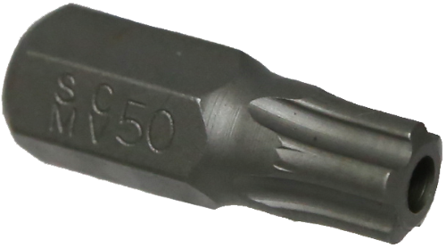 T50 5Pt.Tamper Torx-Plus Impact Bit 10mm Hex x 30mm long T&E Tools T6067