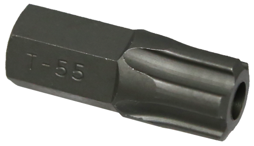 T55 5Pt.Tamper Torx-Plus Impact Bit 10mm Hex x 30mm long T&E Tools T6068