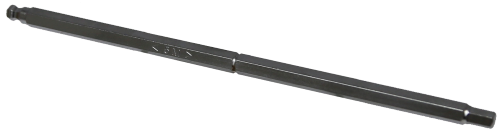 5mm In-Hex & Ball In-Hex Double End 1/4" Hex Bit 175mm Long T&E Tools T6205