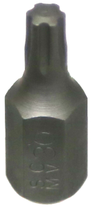 T30 Torx-Plus Impact Bit 10mm Hex x 30mm long T&E Tools T6230
