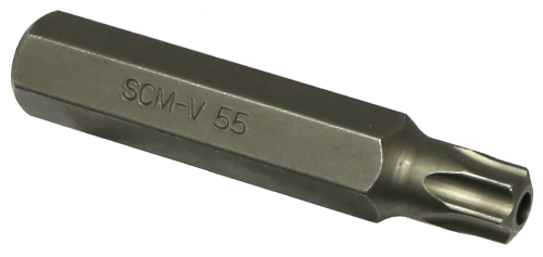 T55 Tamp/Torx 14mm Hex x 75mm Long T&E Tools T6855