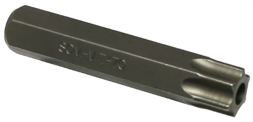 T70 Tamp/Torx 14mm Hex x 75mm Long T&E Tools T6870