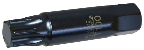 T100 Torx -r  22mm Hex x 107mm Long Insert Bit T&E Tools T6999