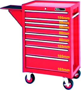 8 Drawer Premier Roller Cabinet T&E Tools TES800