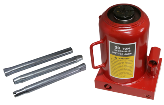 50 Ton Bottle Hydraulic Jack T&E Tools TL3250