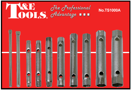 1/4 to 15/16" SAE TubeSpanner Set T&E Tools TS1000A