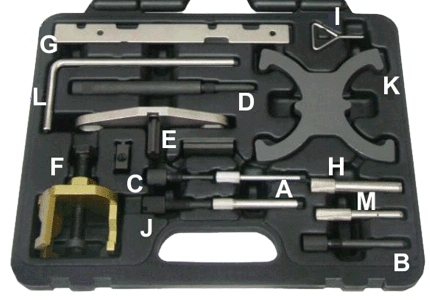 Diesel/Petrol Timing Tool Set for Ford Mazda, Land Rover, Suzuki Volvo T&E Tools TT8164