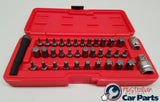 37 Piece Torx, Spline, Ribe & Hex Bit Set T&E Tools TX037