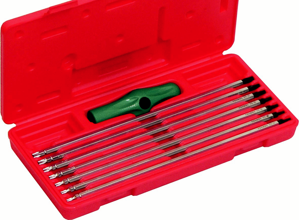 8 Piece Torx & Tamper Torx Screwdriver Bit Set T&E Tools TX077