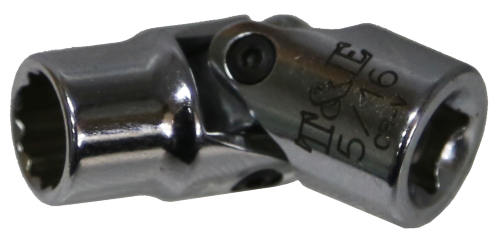 5/16" x 12Pt 1/4"Dr. Universal Socket T&E Tools U1310