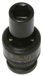 1/2" x 1/2" Drive 6 Point Impact Universal Socket (SAE) T&E Tools U7416