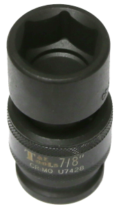 7/8" x 1/2" Drive 6 Point Impact Universal Socket (SAE) T&E Tools U7428