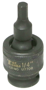 1/4" x 3/8"Dr. Impact Uni. In-Hex Socket T&E Tools U7708