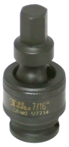 7/16" x 3/8"Dr. Impact Uni. In-Hex Socket T&E Tools U7714