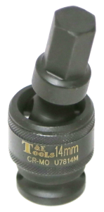 14mm x 1/2"Dr. Impact Uni. In-Hex Socket T&E Tools U7814M