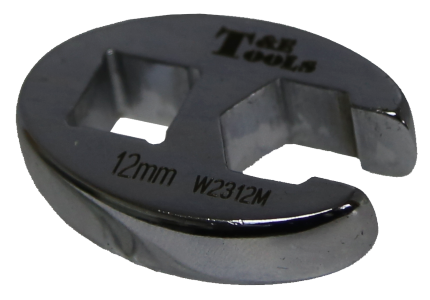 12mm x 3/8" Drive Crowsfoot Flare Wrench T&E Tools W2312M