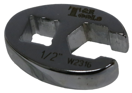 1/2" x 3/8" Drive Crowsfoot Flare Wrench T&E Tools W2316