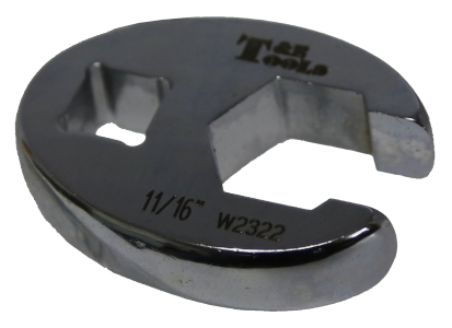 11/16" x 3/8" Drive Crowsfoot Flare Wrench T&E Tools W2322