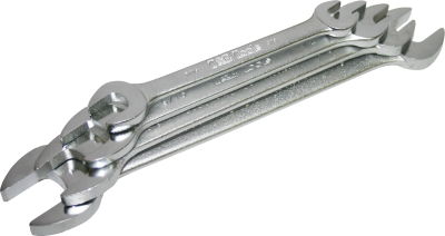 Whitworth Open-End SAE Spanner / Wrench 4 Piece Set T&E Tools WOE04