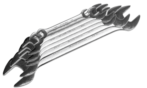 Whitworth Open-End SAE Spanner / Wrench 7 Piece Set T&E Tools WOE07