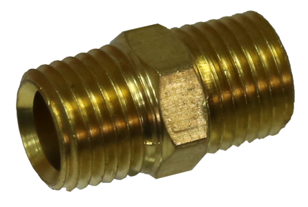 Double End Male Nipple (1/4" x 1/4" NPT) T&E Tools X0808