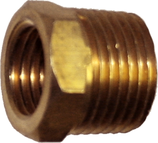 Male/Female Reducing Bush (3/8" x 1/4" NPT) T&E Tools X12F08