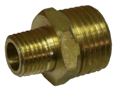 Double End Male Reducing Nipple (1/2" x 1/4" NPT) T&E Tools X1608