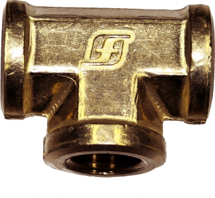 Three Way Female Tee (1/4" NPT) T&E Tools XFT0808