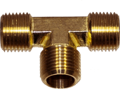 Three Way Male Tee (1/2" NPT) T&E Tools XMT1616