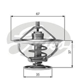 Thermostat Gates TH01682G1 for BMW 5 2500-3.3 3.2 6 7 2500-3.3 2.5L 2.8L 3L 3.4L 2.5L 3.2L