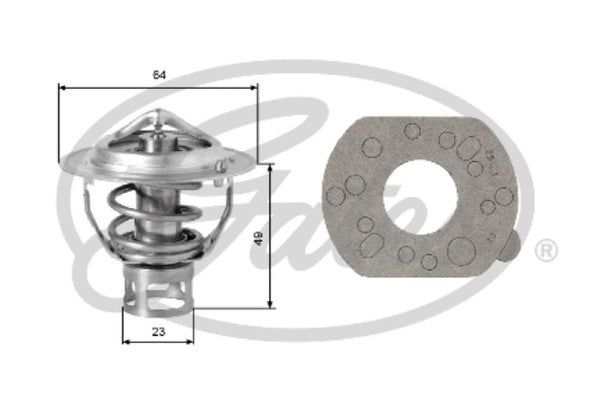 Thermostat coolant GATES TH04077G1 for Nissan Maxima 3L Skyline 2L Stagea 2L