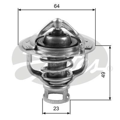 Thermostat GATES TH04082 for Nissan Maxima J30 3L Patrol 2.8L Pathfinder 3.3L Stagea 2.5L
