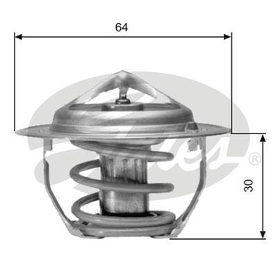 Thermostat Gates TH06477G1 for ISUZU MU UES25 3.2L HOLDEN JACKAROO / MONTEREY FRONTERA 3.2L