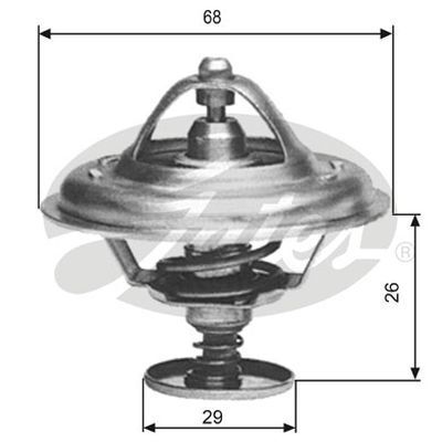 Thermostat Gates TH09781G1 for PEUGEOT 505 551A 1981-96 Diesel 2.5L