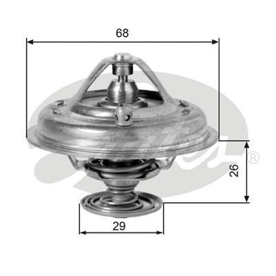 Thermostat Gates TH10078G1 for PEUGEOT 605 6B 3L CITROEN XM Y3 Y4 3L 1989-2000 Petrol