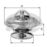 Thermostat Gates TH11886G1 for VOLVO 260 2.7L 760 2.8L 960 2.8L Petrol