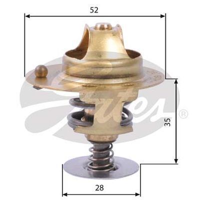 Thermostat Gates TH14178G2 for HONDA Legend 1987-91 2.7L Intergra 1986-89 1.6L Petrol