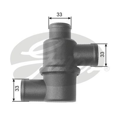 Thermostat Gates TH15380 for LADA Niva 2121, 2131 1976-2020 1.6L 1.7L Petrol