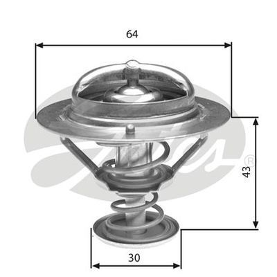 Thermostat Gates TH27078G1 for Honda Accord Toyota Coaster Landcruiser