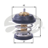 Thermostat Gates TH42995G1 for VW Passat Jetta Tiguan EOS AUDI A6 A3 Q3 SKODA Octavia