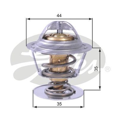Thermostat Gates TH43688G1 for CITROEN C5 C6 JAGUAR XF PEUGEOT 407 2.7L Diesel