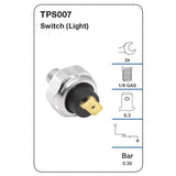Oil Pressure Switch (Light) Tridon TPS007