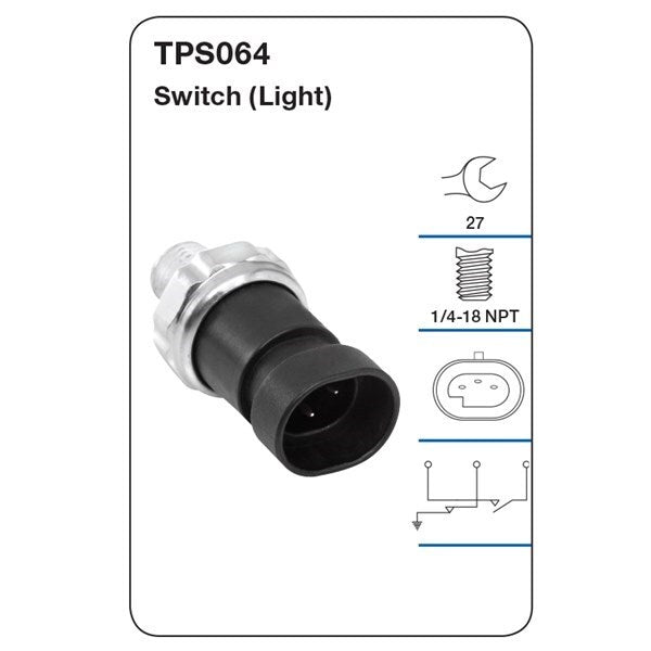 Engine Oil Pressure Switch (Light) Tridon TPS064 for Commodore VN VL VP VR VS VT VX VY