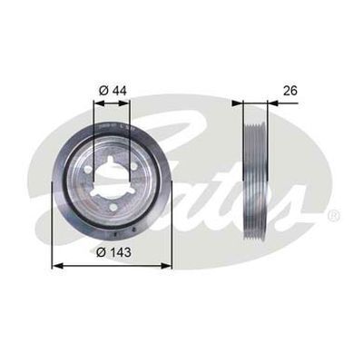 Harmonic Balancer Pulley Gates TVD1055