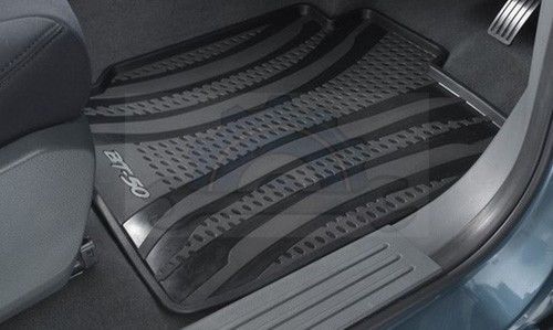 Floor Mats Rubber set of 4 suitable for Mazda BT50 2011-2016 DC BLACK accessories New Genuine