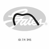 Heater Hose GATES 02-0798 for DAIHATSU CHARADE  G200 G200 G202 1.3L 06/93-05/98 PETROL
