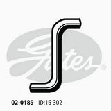 Heater Hose Gates 02-0189 For EUNOS 30X 1991-1995 Petrol 1.8L